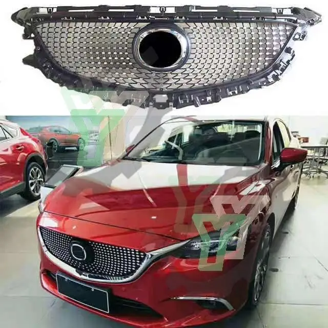 

High quality Front Bumper Raptor Grille Centre Panel Upper Racing Grill For Mazda 6 Atenza 2014 2015 2016 Car Accessory