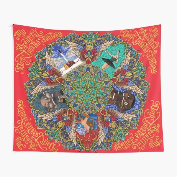 

Мой красивый тёмный витой фантазийный Мандал искусственный домашний коврик Декор красивый Печатный висячий искусство цветная стена Йога спальня