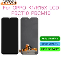 tested 6 4 inch amoled for oppo r15x pbcm10 pbct10 lcd display for oppo k1 pbcm30 lcd display touch screen digitizer assembly