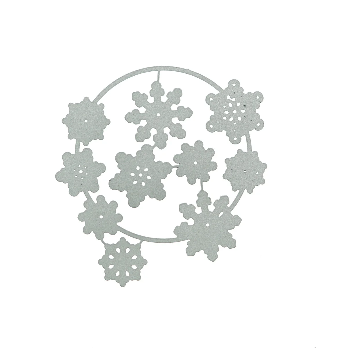 Обложка Скрапбукинг снег Снежинка венок узор металлические Вырубные штампы