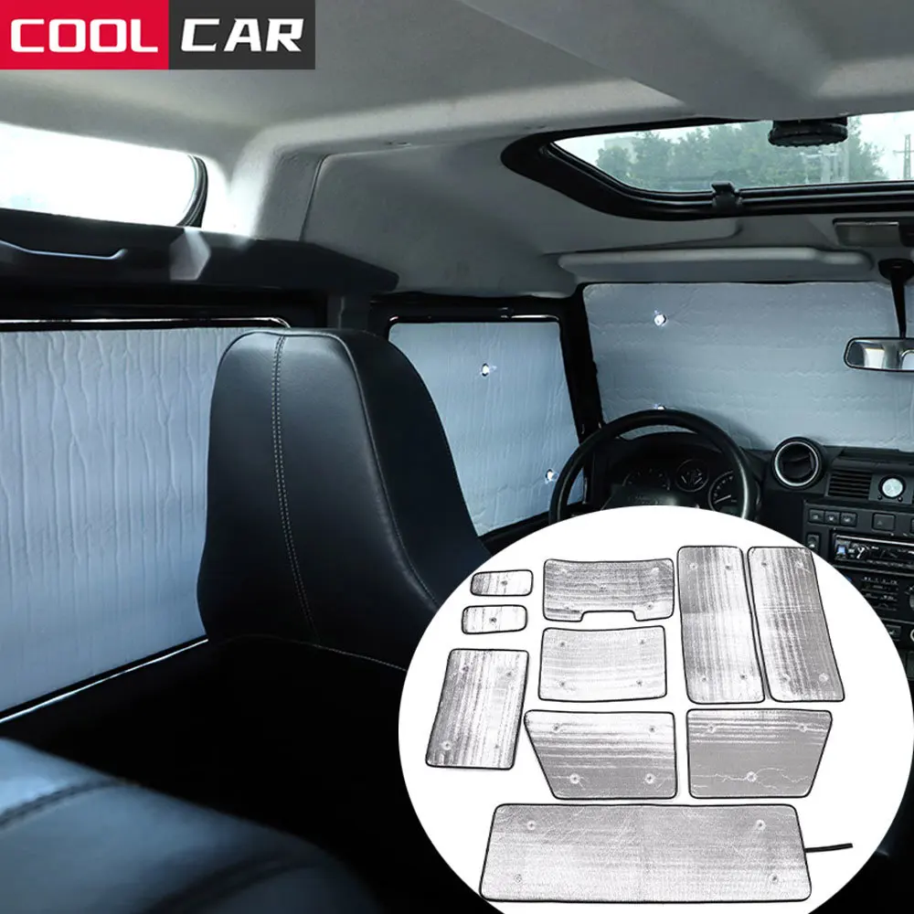 

Для Land Rover Defender 110 130 2004-2022 лобовое стекло автомобиля, солнцезащитное стекло, аксессуары для автомобиля