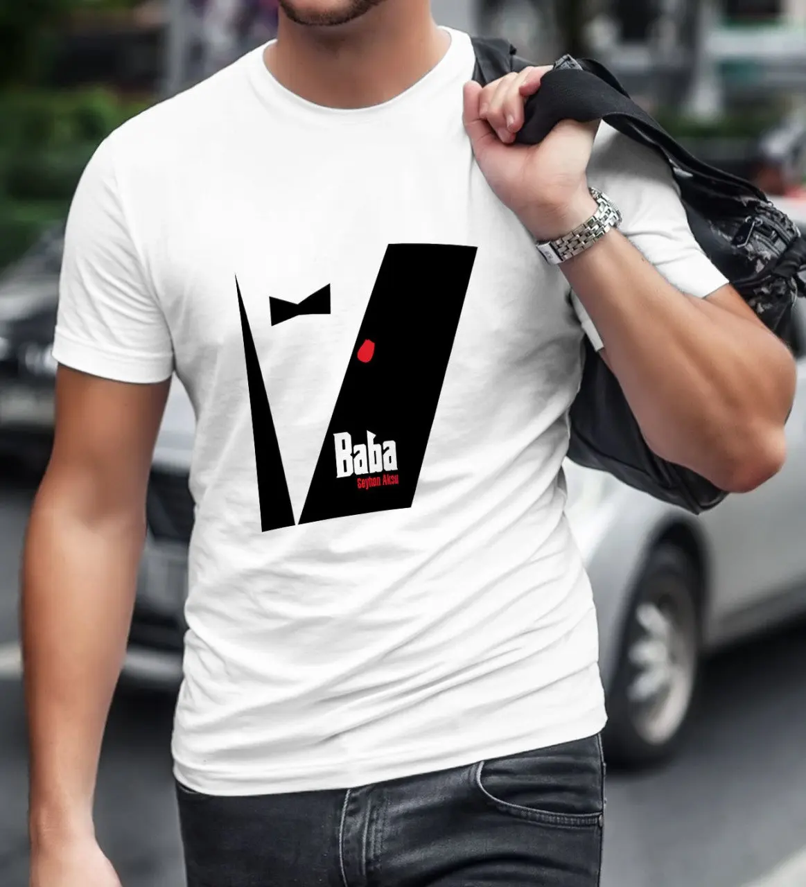 

При индивидуальном заказе Крестный отец дизайн Белый T-Shirt-10 специальная конструкция друзей подарок для влюбленных, счастливые воспоминани...