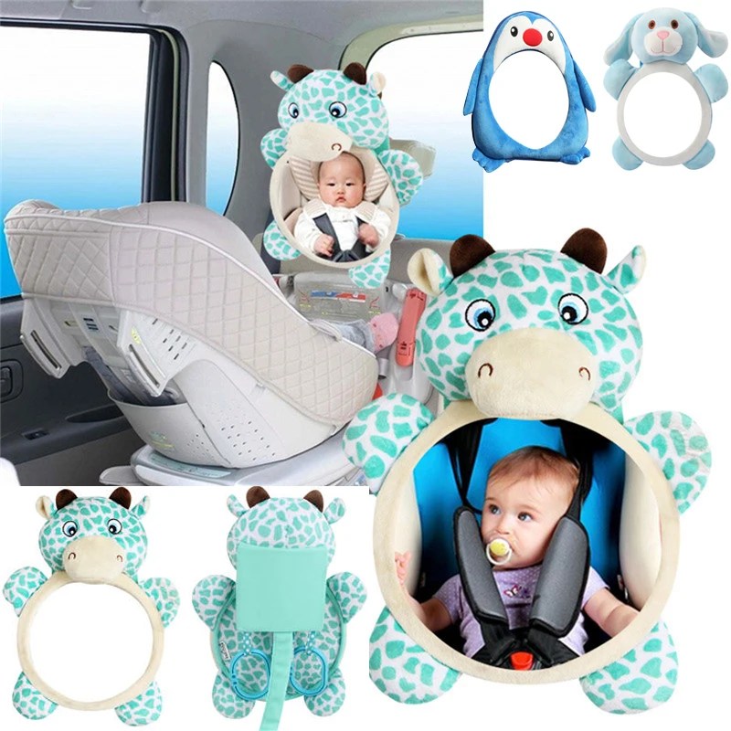 

0~12 Months Baby Toy Rear Facing Mirrors Car Seat Back View Mirror Toy Kid Safety Rearview Toddler Hanging Child Newborn Game