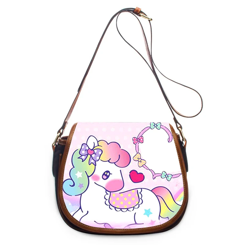 Cute Rainbow Unicorn print new fashion Women Crossbody Bag Luxury Handbags Women Bags Zipper Shoulder Bag women shoulder bag