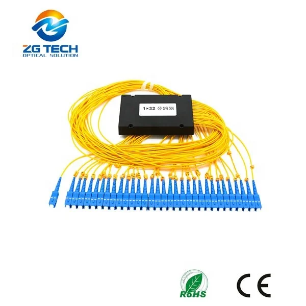 FTTH Fiber Optic PLC Splitter 1X64 SC/APC ABS Box