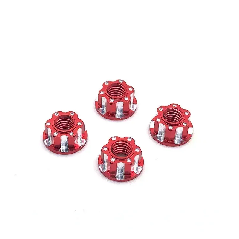 4 шт. шестигранные гайки из сплава M4 с резьбой для HSP Sakura D3 D4 1/10 радиоуправляемые