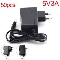 50pcs dc 5v 3a 3000ma micro usb ac to dc power adapter supply plug input 100v 240v converter adapter output for raspberry pi