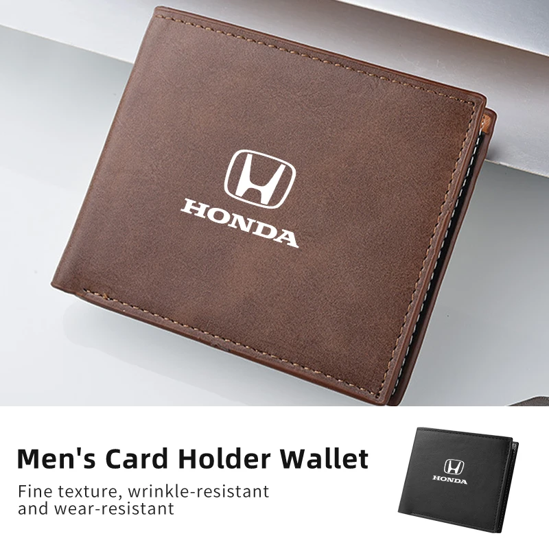 Кожаный деловой кошелек с логотипом автомобиля держатель для карт мужской монет