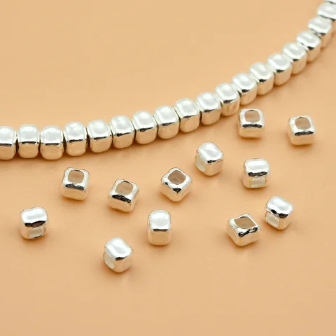 Подвеска квадратная из серебра 925 пробы, 5 шт.