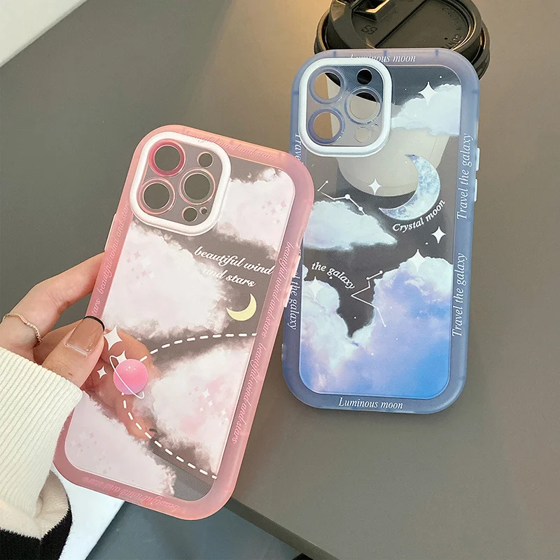 Чехол для телефона Ins - spring с цветами розовый корейский граффити ударопрочный