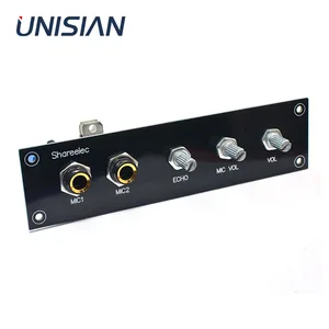 UNISIAN Panel of PT2399 karaoke amplifier baord Line extended potentiometer Fixed chassis panel only for our store's karaoke