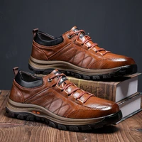 leather shoes men 2022 fashion sneakers mens casual shoes outdoor hiking walking sport rubber footwear mens vulcanized shoes