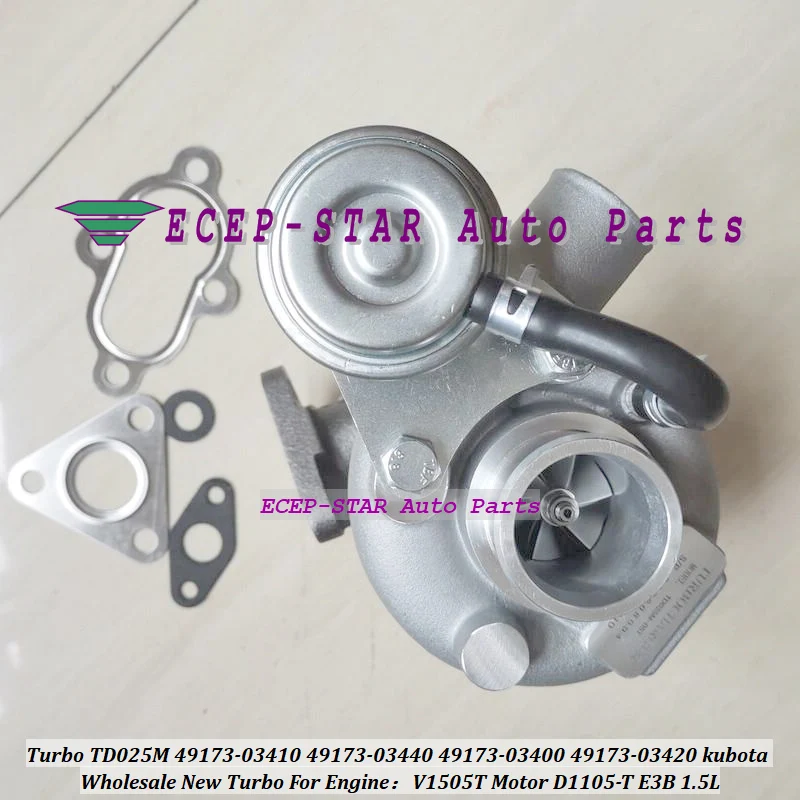 bbb Turbo TD025M 49173-03410 49173-03440 Для Kubota V-1505-T Сельскохозяйственный промышленный двигатель
