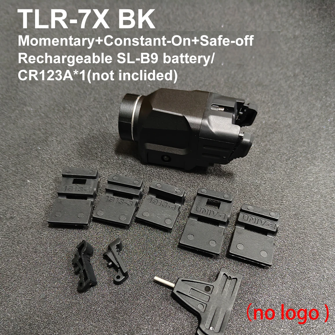 Фото TLR 7 TLR 7X Пистолетный скаутский фонарь Светодиодный стробоскопический фонарик для страйкбола G lock 17 Taurus Fit Рельс 20 мм 500 люмен Перезаряжаемый аккумулятор №5