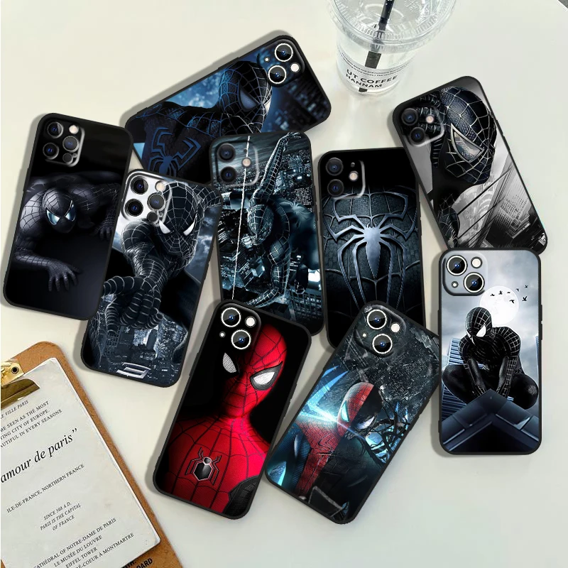 

avengers spiderman cool Phone Case For Apple iPhone 14 13 12 11 Pro Max Mini XS Max X XR 7 8 Plus 5S Silicone Black Shell Fundas