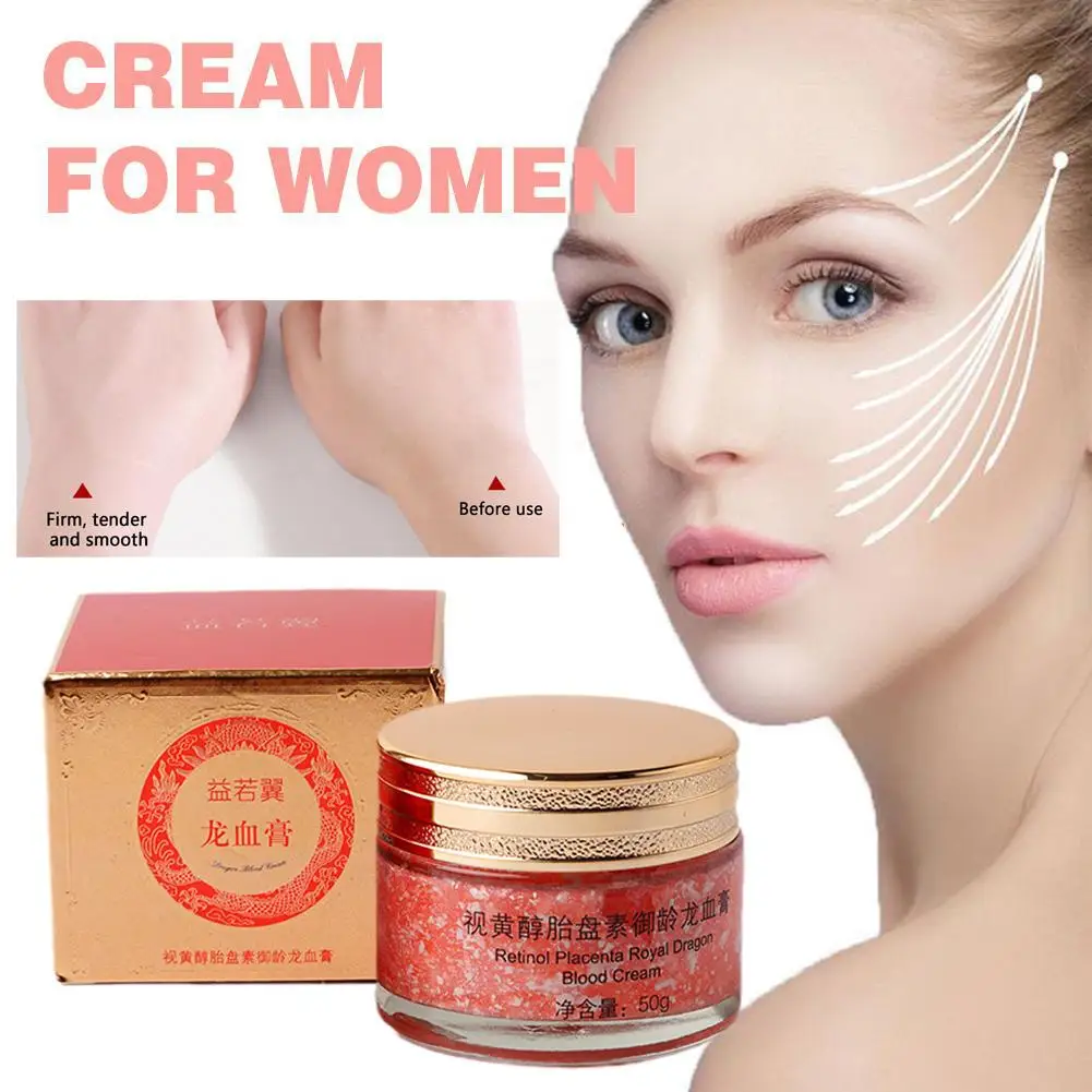 

Dragon Blood Cream Essence Concealer Lady Face Cream Moisturizing Anti Aging Wrinkle Whitening Cream For Face Skin Care 50g J2V5