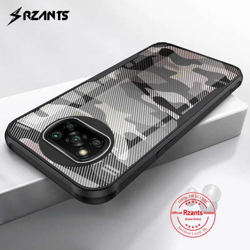 

Rzants Ultra Thin Case for Xiaomi Poco X3 X3 NFC X3 Pro Camouflage Back Cover [Beetle Upgrade Design] Slim Shockproof Shell