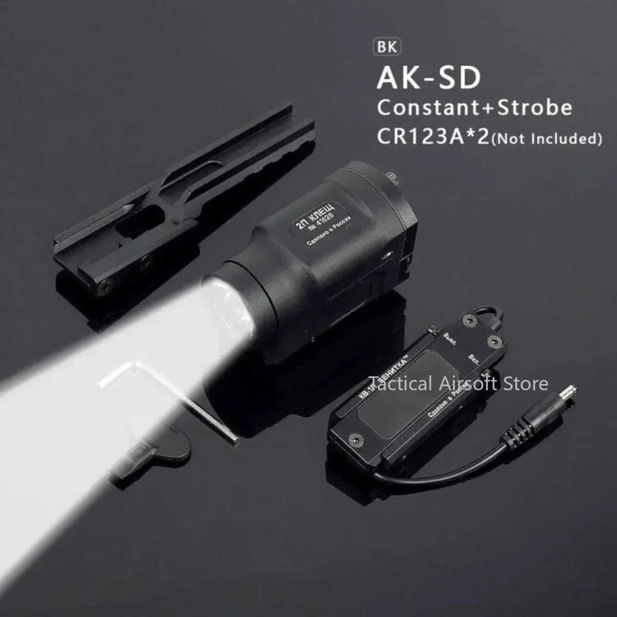 Фото Zenitco AK Tactical AK47 AK74 Оружие Пистолет Свет AK-SD GEN 2-стробоскопический фонарик Подходит для винтовки 20 мм Pictinny Rail с дистанционным переключателем №3
