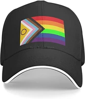 pride rainbow baseball cap trucker hat sun hat dad hatadjustable hat for men and womenfour seasons available