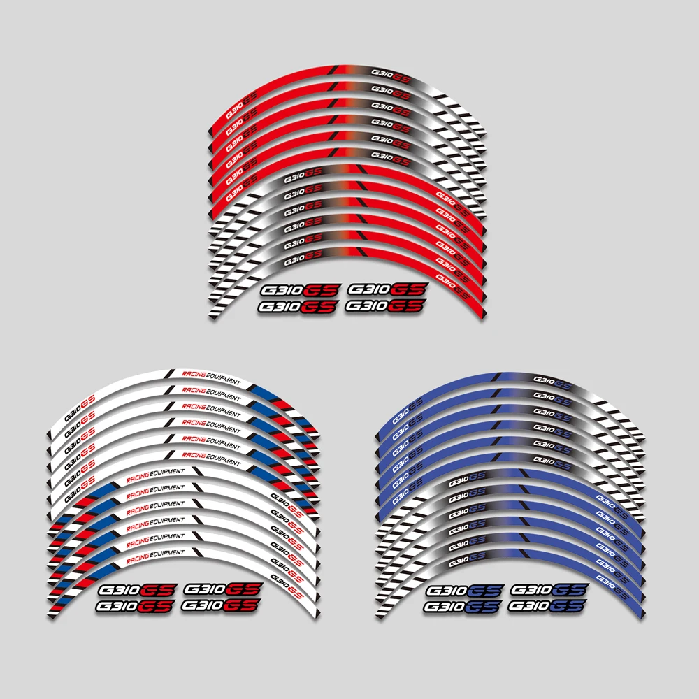 

For BMW G310GS G310 GS G 310 GS g310gs Motorcycle Wheels Sticker Rim Tire Reflective Stripe Accessories Decorative Decals Set