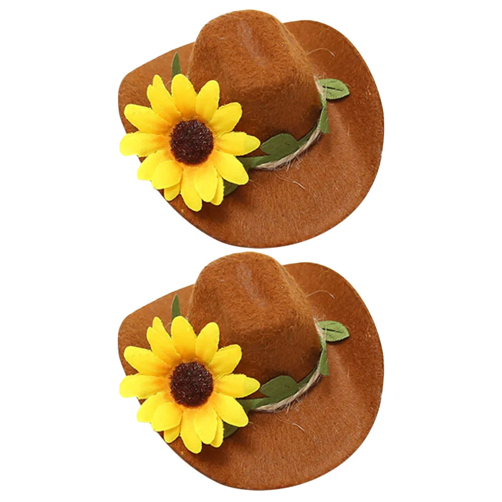 

Candy Party Bottle Props Decor Cowboy Hats Topper Toppers Lovely Sleeves Favors