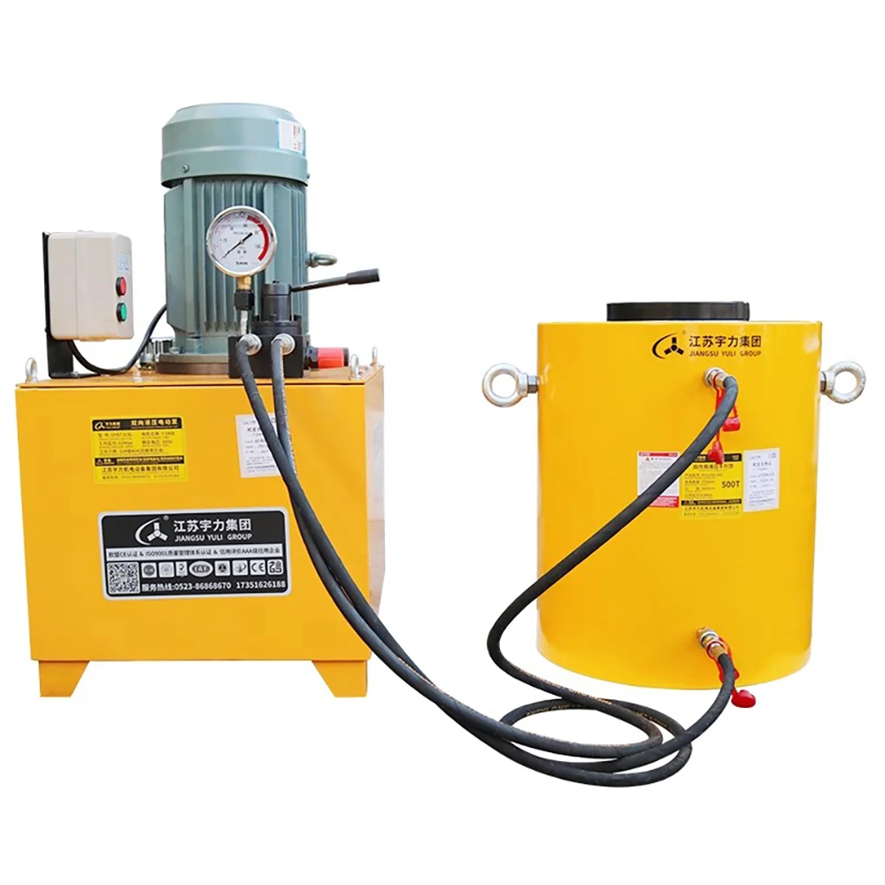 10T гидравлический домкрат Электрический увеличенный большой тонннажный