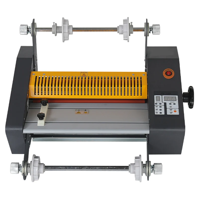 

FM-360 Steel Roll Laminator Hot and cold Dual-purpose 3m/min Paper laminating machine 650W High-speed laminating machine
