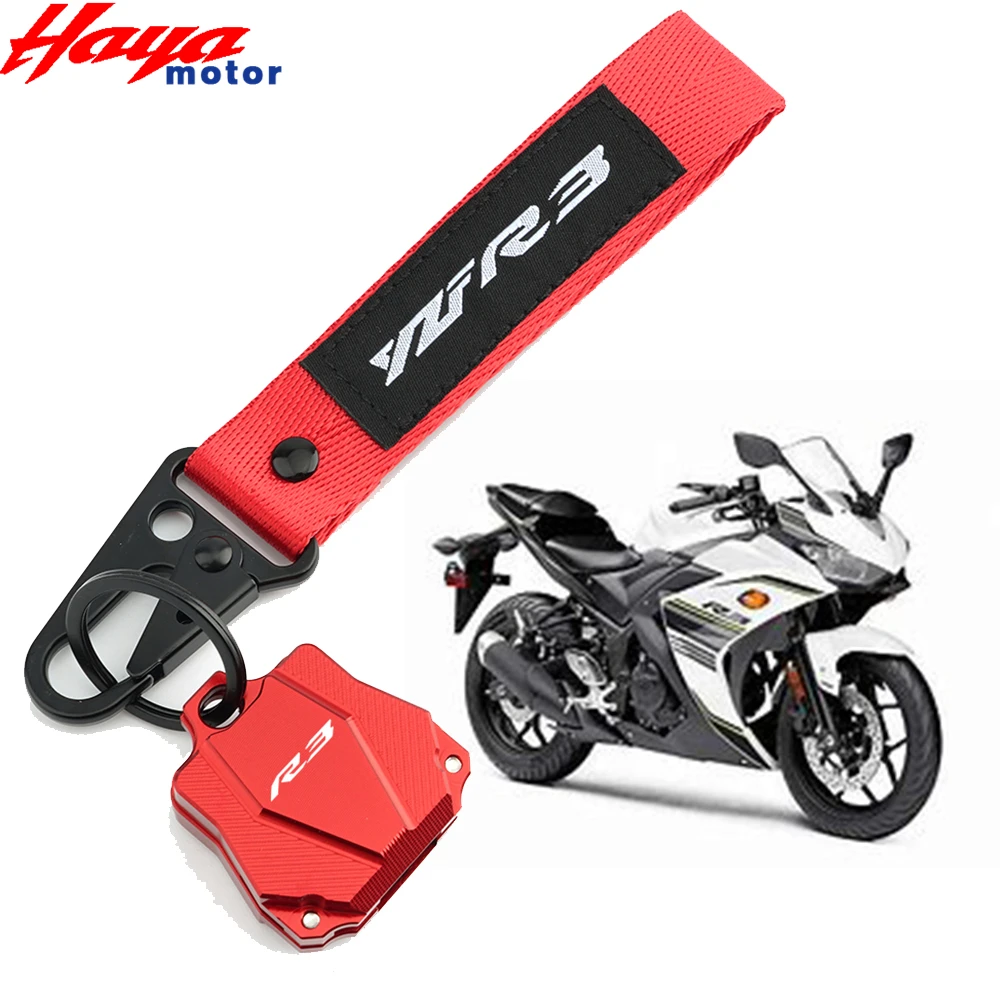 

Новинка, чехол для ключей CNC для мотоцикла и брелок для ключей для YAMAHA YZF R3 YZFR3, аксессуары для брелоков с логотипом YZFR3