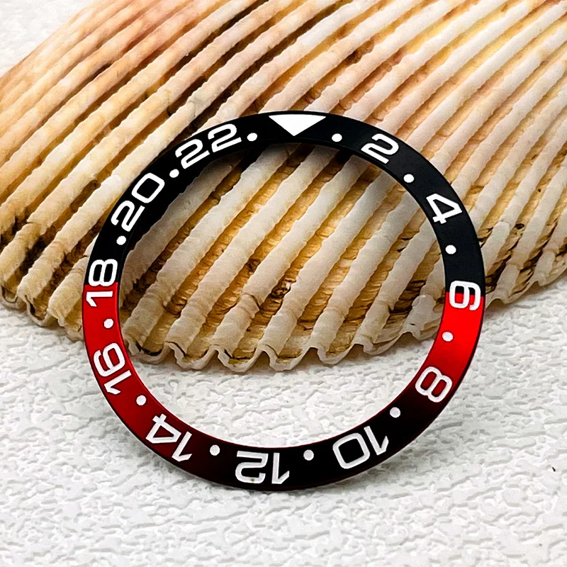 Seiko 24 Hours 38mm GMT Arc Aluminum Bezel Insert Fits SKX007 SKX009 SRPD Watch Case NH35 NH36 4R 7S Japan Automatic Movement