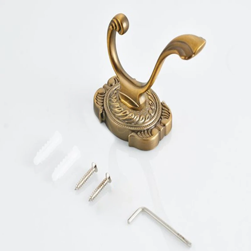 

Heavy Duty Wall Hooks Antique Hanger Double Hook Sturdy Decorative Coat Racks