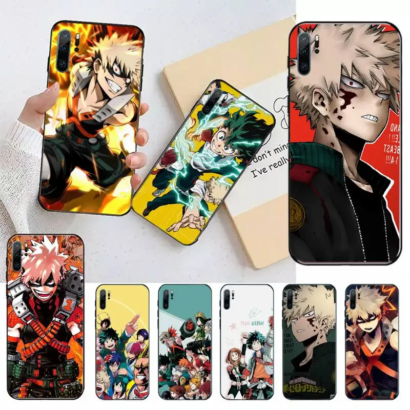 

Anime My Hero Academia deku bakugou Phone Case For Huawei honor Mate 10 20 30 40 i 9 8 pro x Lite P smart 2019 Y5 2018 nova 5t