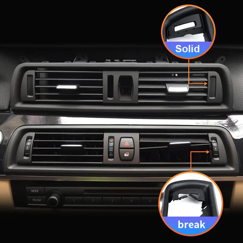 Фото Передняя Центральная вентиляционная решетка для BMW 5 серии F10 F11 F18 520i 523i 525i 528i 535i №2