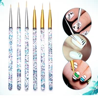 nail art liner painting brush crystal acrylic uv gel brush stripe flower painting carving drawing pen manicure tools nail tools