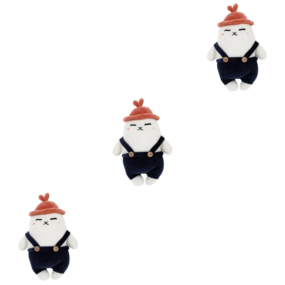 

3 pcs Decorative Radish Doll Household Doll Gift Radish Throw Pillow Plush Doll