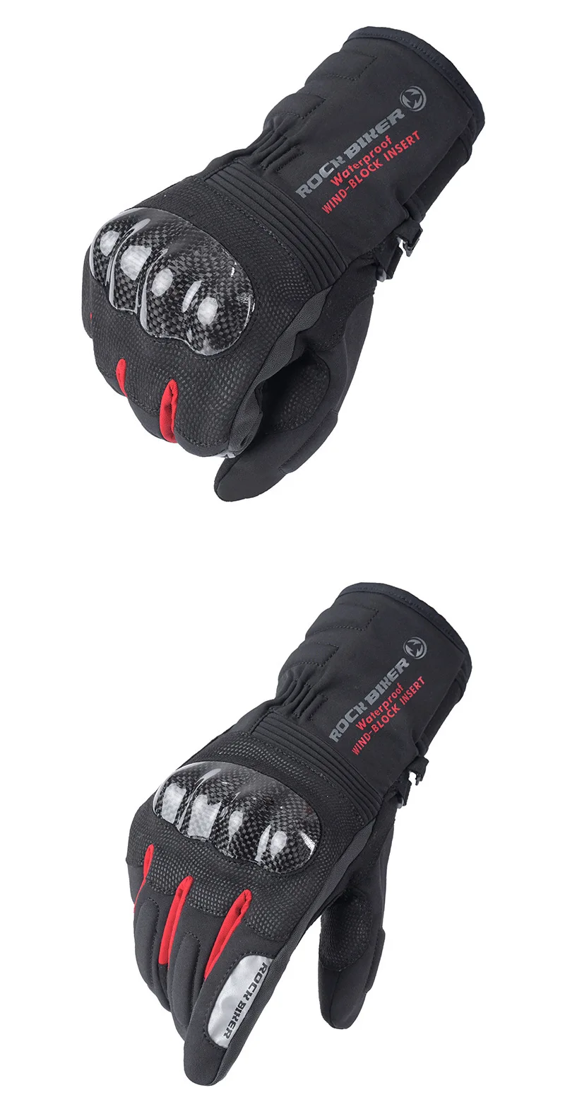 

Men Motorcycle Gloves Off-Road Gloves Waterproof Riding Gloves Carbon Fiber Anti-Drop Warm Gloves