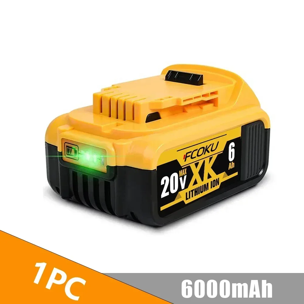 Фото Аккумулятор для электроинструмента DeWalt DCB200 DCB184 DCB203 DCB205, 12000 мАч, 20 в, литий-ионный аккумулятор №4
