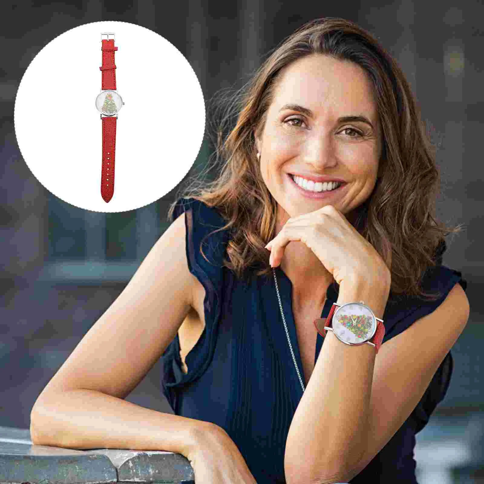 Женские рождественские настольные декоративные часы женские наручные мужские