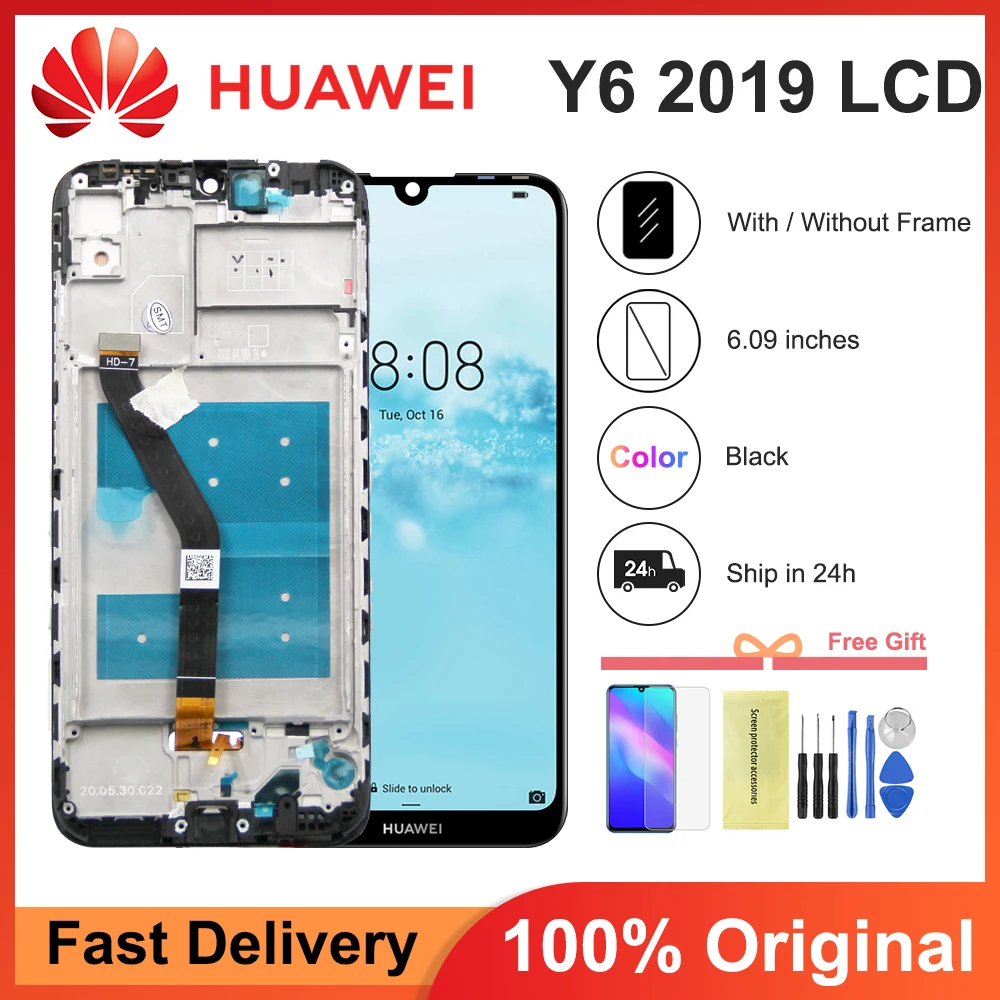 6,09 'для Huawei Y6 2019 LCD Y6 Pro 2019 дисплей MRD-LX1F сенсорный экран для замены для Honor 8A LCD JAT-LX1 / LX3 ЖК-дисплей