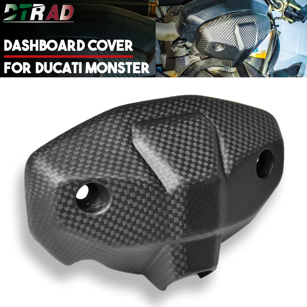 

Для DUCATI Monster 797 821 1200 2017 + крышка приборной панели из углеродного волокна, крышка для приборной панели, комплект передних обтекателей, аксессуары для мотоциклов, матовая