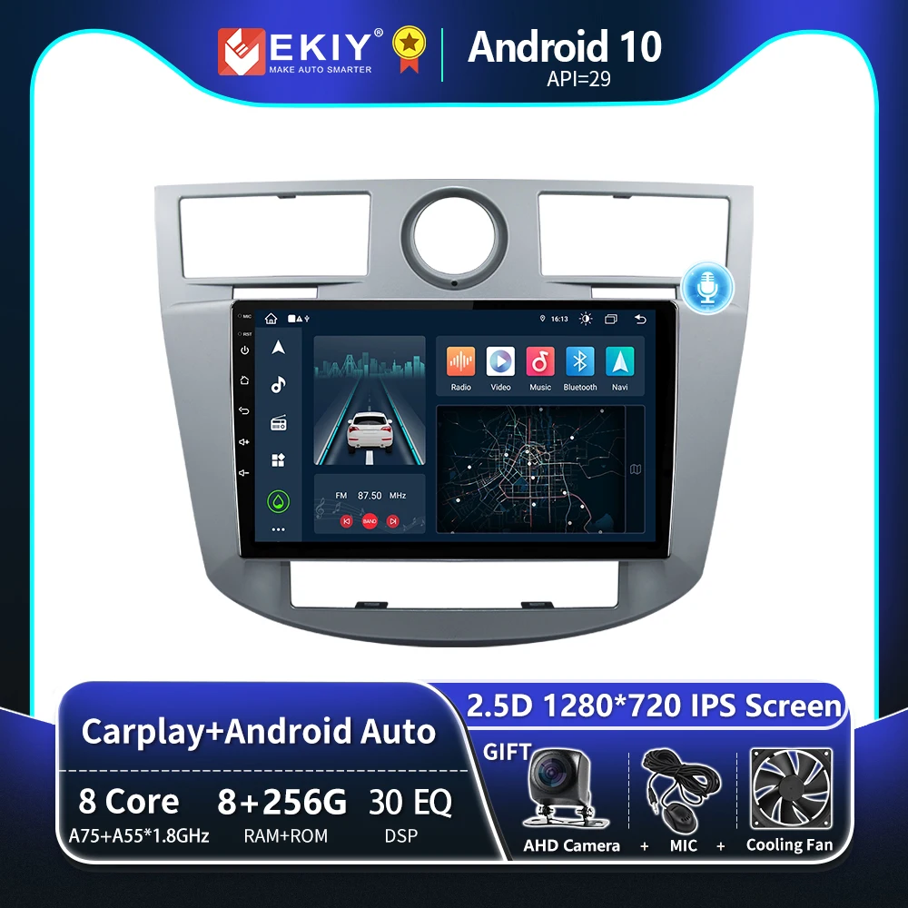

EKIY T8 8G 256G для Chrysler Sebring Cirrus 2008 2009 2010 Автомобильный радиоприемник Мультимедийная система Магнитофон Навигация GPS Стерео Android Auto Carplay Wireless No 2 Din ...