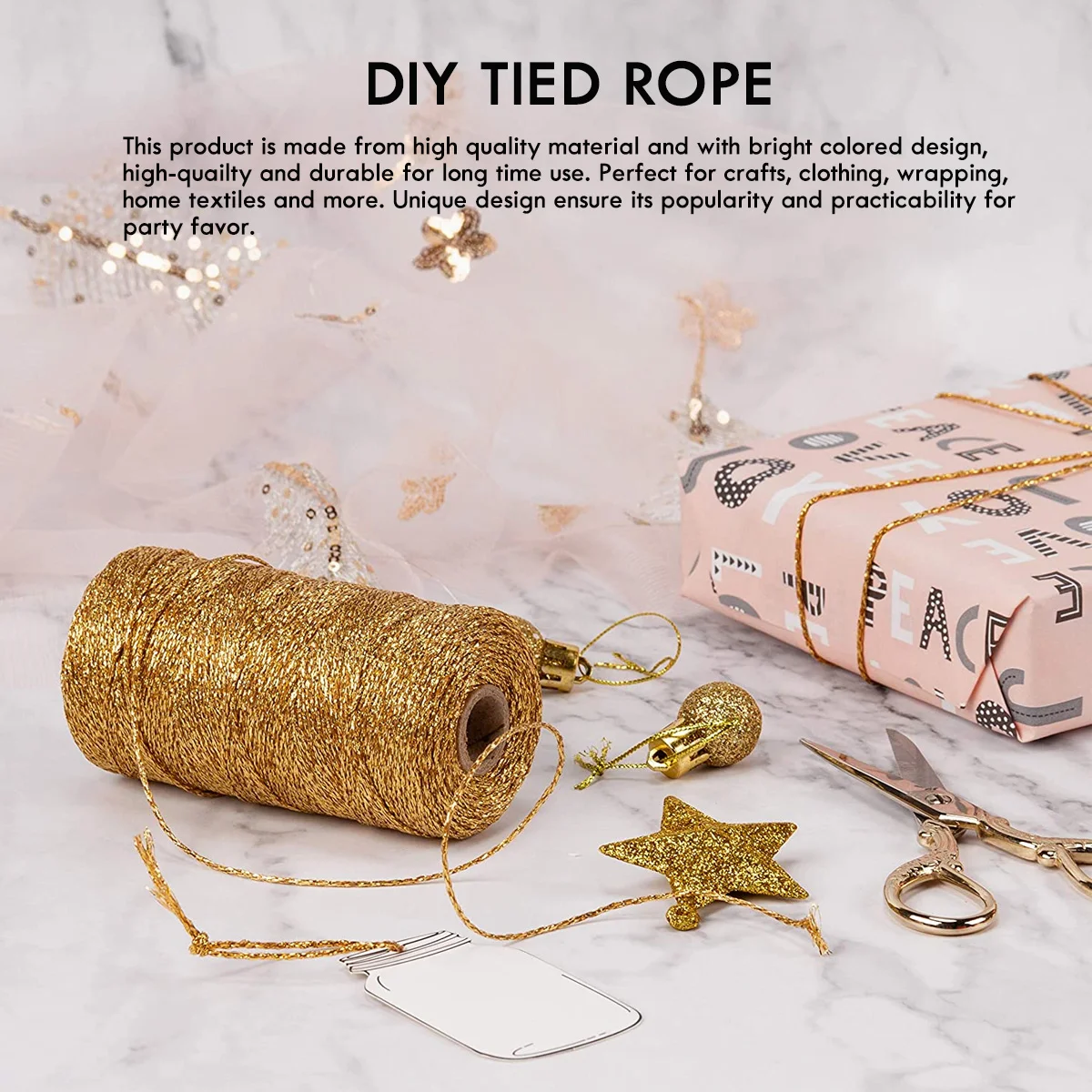 

Cotton Rope Hangers Decorate Decorative Wedding Cloth Party Decoration Thread Chic DIY Crafts Tied Jute