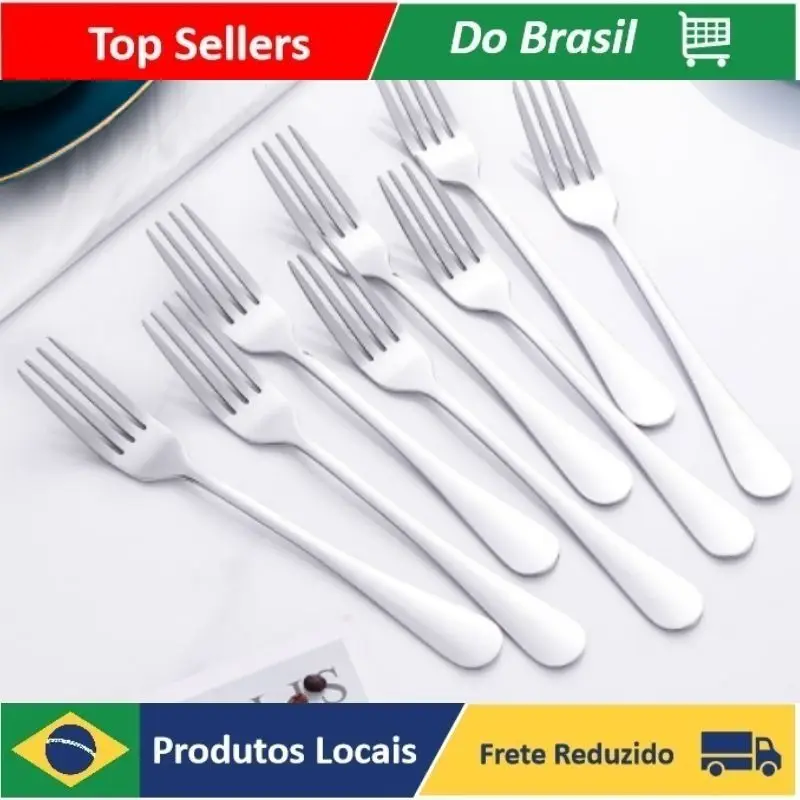 

Kit C/6 Garfo De Inox , Talheres De Cozinha Super Alta Qualidade