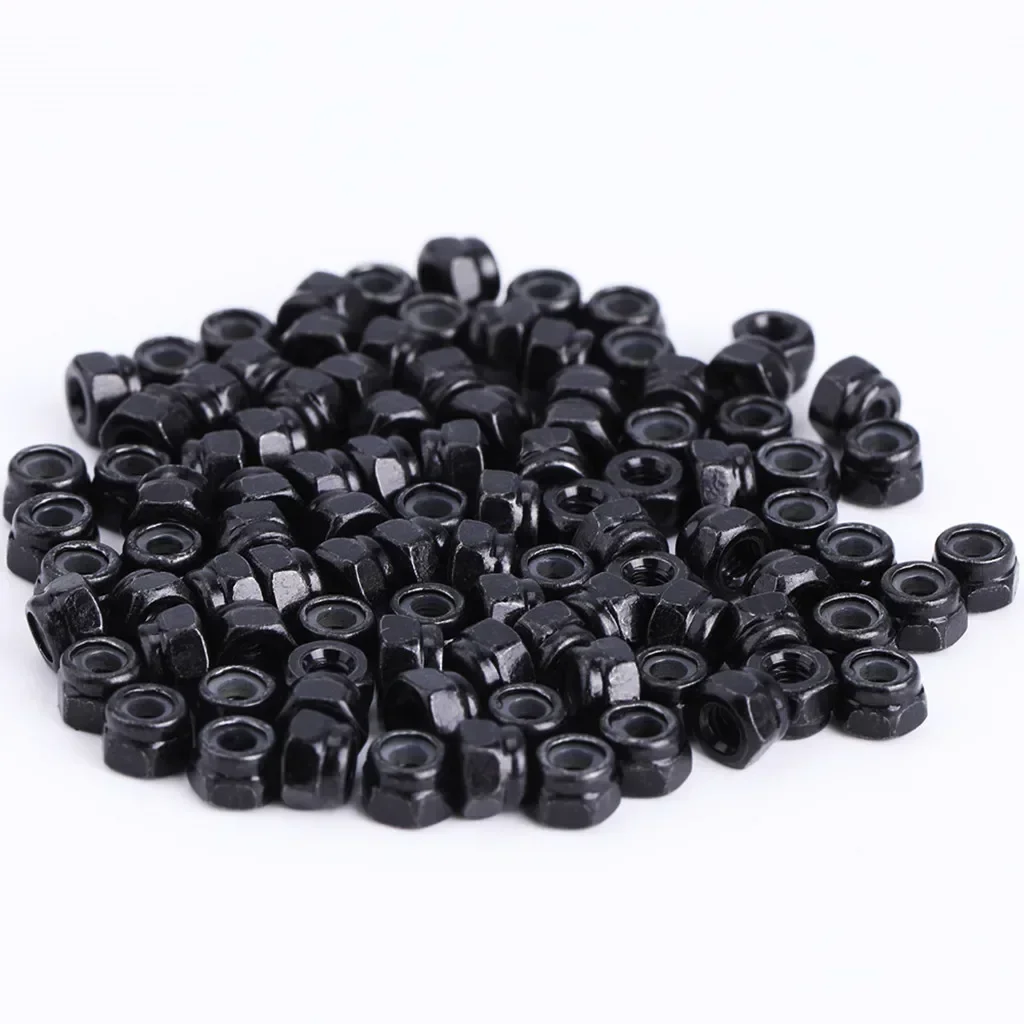 100 шт. металлические гайки M2 для 1/16 1/18 1/24 RC автомобиля на гусеничном ходу осевые