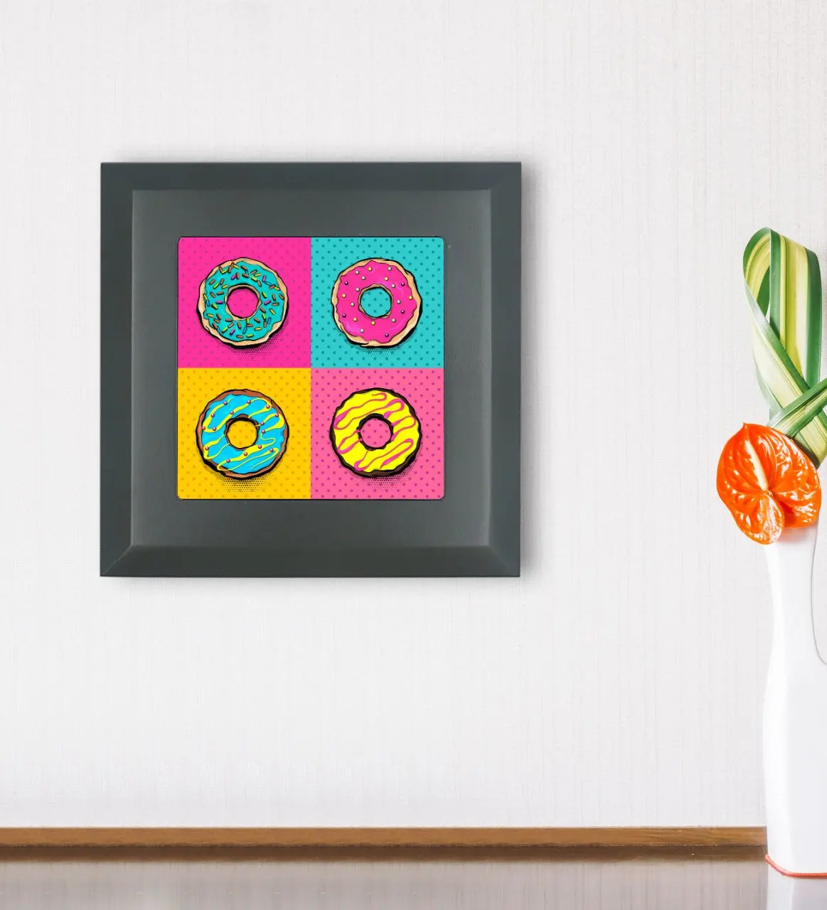 

BK подарок Pop Art Design дерево рамка каменная стена фотография