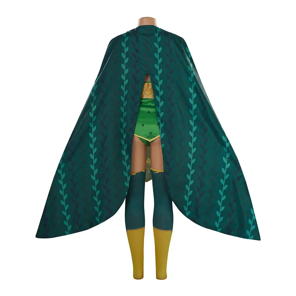 Rydia косплей костюм игры FF IV сексуальное зеленое платье Хэллоуин Вечерние наряды