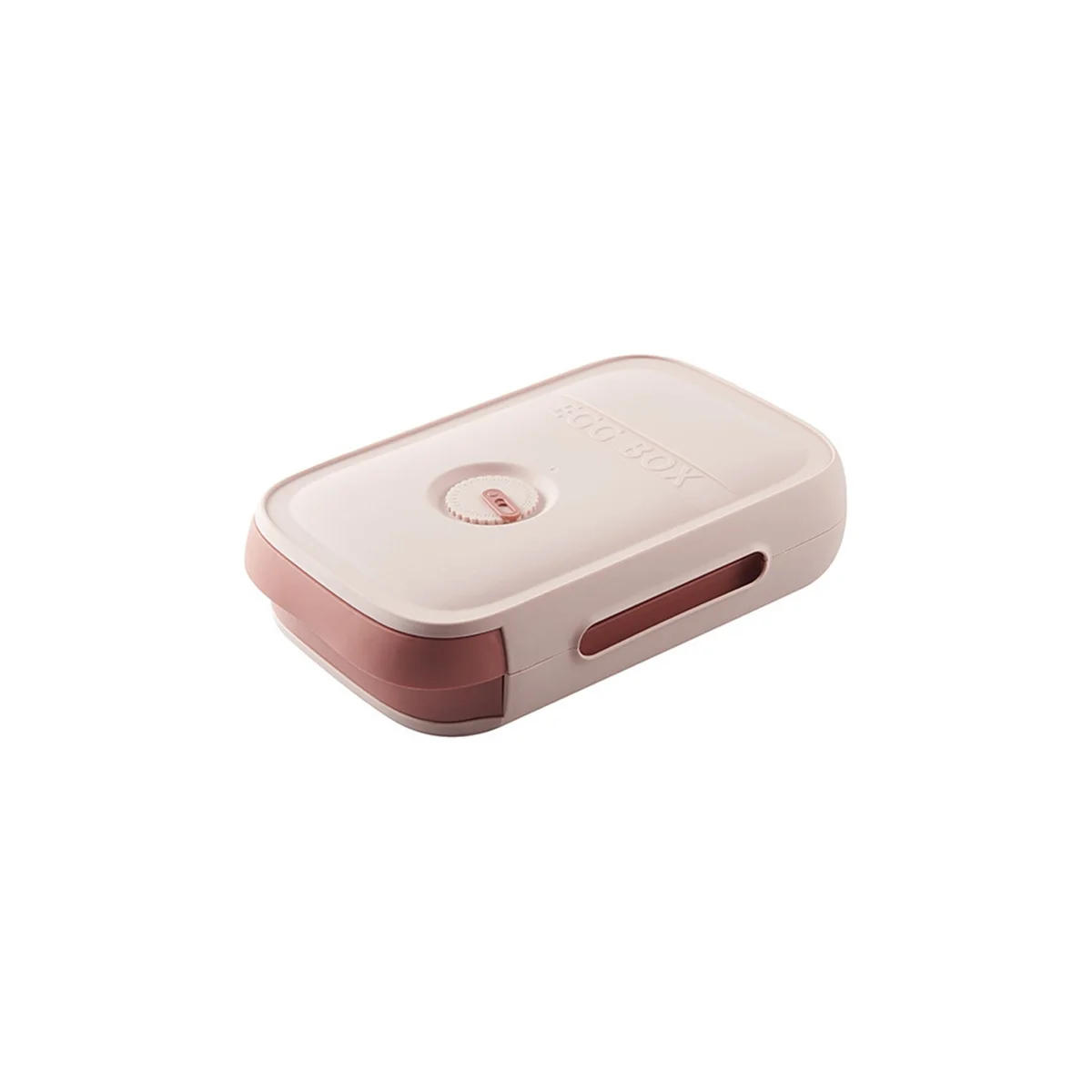 

Drawer-Type Egg Storage Box Refrigerator Fresh-Keeping Box Dumpling Box Egg Rack Can Be Superimposed Roll Egg Box(Pink)