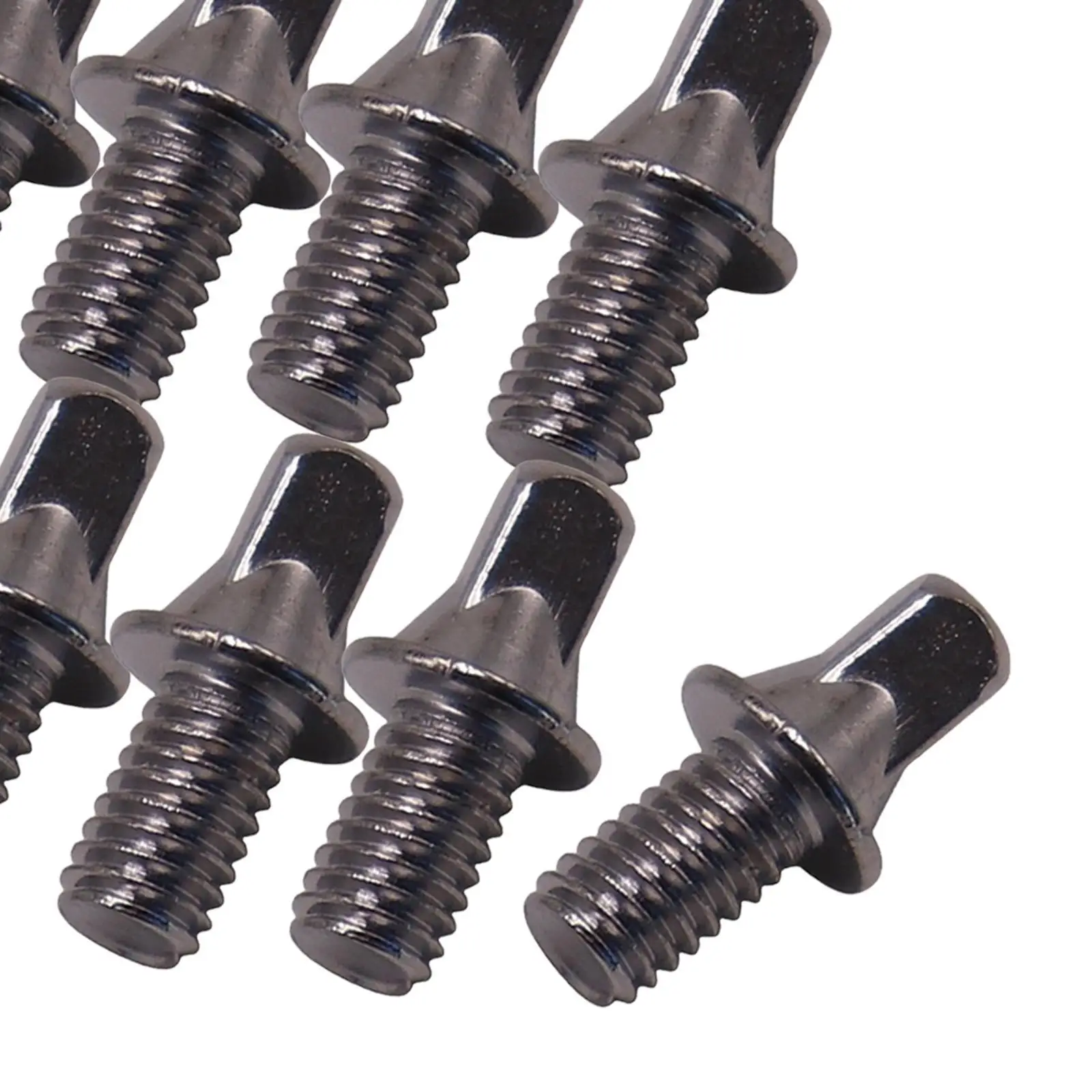

10x Drum Tension Rods Durable Metal Strong for Snare Drum Accessory DIY M6X10mm