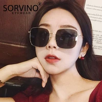 sorvino retro men square sunglasses women 2019 luxury brand designer big gold frame sunglass yellow blue sun glasses oculos p378