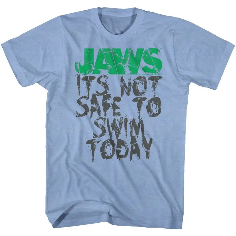Футболка с надписью Jaws is Not Safe To плавать Today