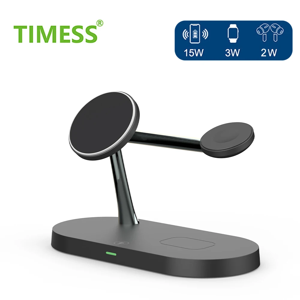 

3 in 1 Wireless Charger For Apple Watch 8 7 6 5 For iPhone 14 13 12 Pro Max QI Charging Station for Airpods Pro 2 3 Chargers